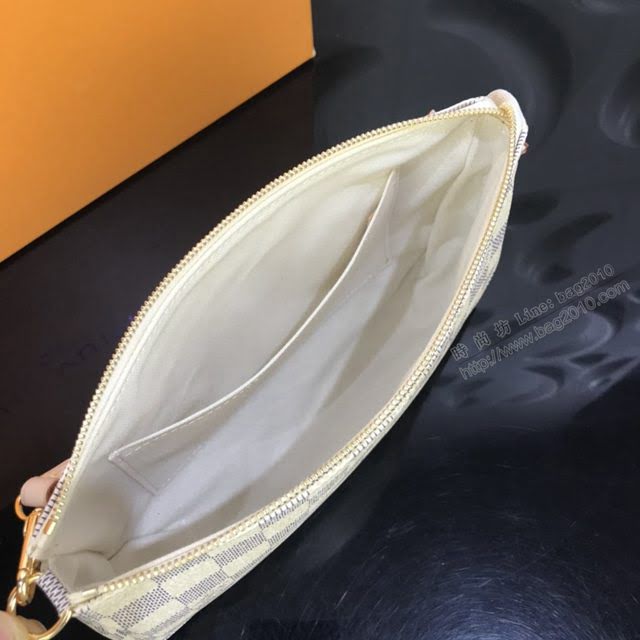 LV包包 M41207 lv麻將包 LV棋盤格單肩斜跨女包  ydh3616